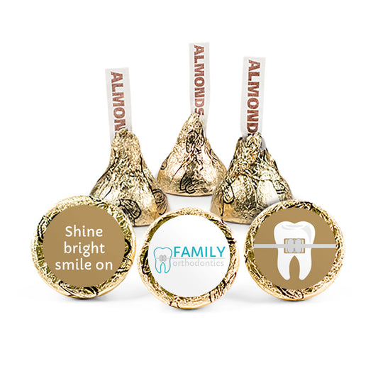 Personalized Orthodontics Dental Brackets Add Your Logo Hershey's Kisses