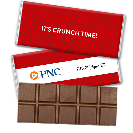 Personalized Business Promotional It's Crunch Time Belgian Chocolate Bar & Wrapper