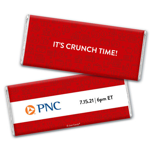 Personalized Business Promotional It's Crunch Time Hershey's Milk Chocolate Bar & Wrapper