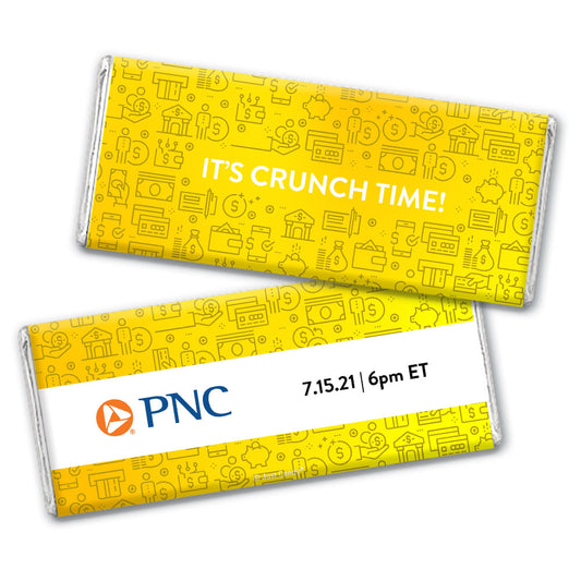 Personalized Business Promotional It's Crunch Time Hershey's Milk Chocolate Bar & Wrapper