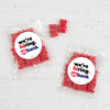 Personalized Business We're Hiring Candy Bags with Gummi Bears