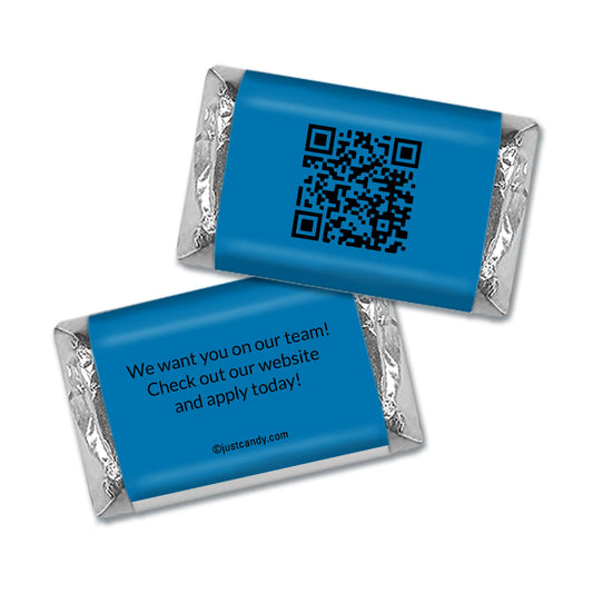 Personalized Business Promotional QR Code Add Hershey's Miniatures