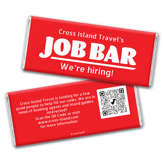 Personalized Business Promotional Job Bar Hiring Hershey's Milk Chocolate Bar