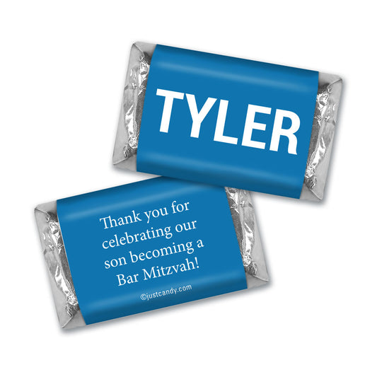 Bar Mitzvah Personalized Hershey's Miniatures Block Name