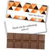 Bar Mitzvah Personalized Belgian Chocolate Bar Triangle Pattern