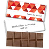 Bar Mitzvah Personalized Belgian Chocolate Bar Triangle Pattern