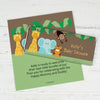 Baby Shower Personalized Chocolate Bar Wrappers Jungle Safari Animals