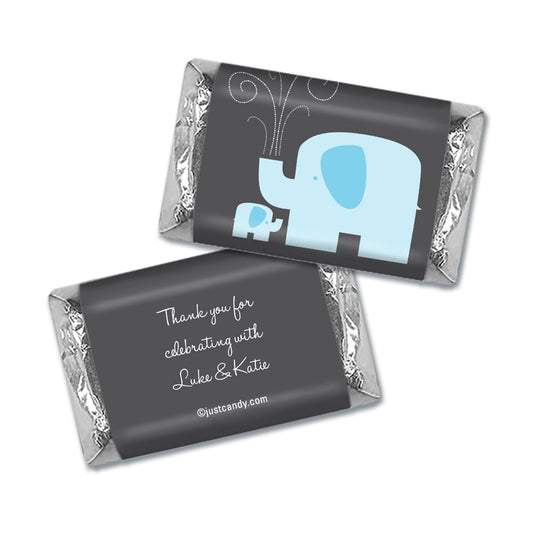 Baby Shower Personalized Hershey's Miniatures Wrappers Elephant