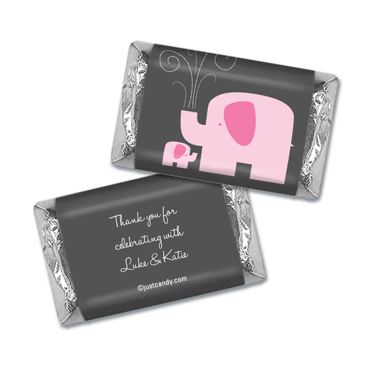 Baby Shower Personalized Hershey's Miniatures Wrappers Elephant