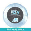 Baby Shower 1.25" Sticker Elephant (48 Stickers)