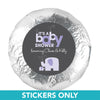 Baby Shower 1.25" Sticker Elephant (48 Stickers)