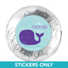 Baby Shower 1.25" Sticker Whale (48 Stickers)