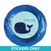 Baby Shower 1.25" Sticker Whale (48 Stickers)