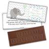 Baby Shower Personalized Embossed Chocolate Bar Chevron Dots Elephant