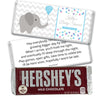 Baby Shower Personalized Hershey's Milk Chocolate Bar Chevron Dots Elephant