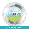 Baby Shower 1.25" Sticker Safari Animal Train (48 Stickers)