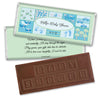 Baby Shower Personalized Embossed Chocolate Bar Quilt