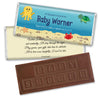 Baby Shower Personalized Embossed Chocolate Bar Ocean Octopus Deep Sea Bubbles