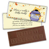 Baby Shower Personalized Embossed Chocolate Bar Honey Pooh