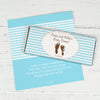 Baby Shower Personalized Chocolate Bar Wrappers Footprints