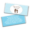 Baby Shower Personalized Chocolate Bar Wrappers Footprints