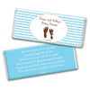 Baby Shower Personalized Chocolate Bar Wrappers Footprints