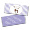 Baby Shower Personalized Chocolate Bar Wrappers Footprints