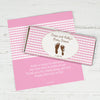 Baby Shower Personalized Chocolate Bar Wrappers Footprints