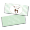 Baby Shower Personalized Chocolate Bar Wrappers Footprints