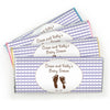 Baby Shower Personalized Chocolate Bar Wrappers Footprints