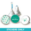 Baby Shower 3/4" Sticker Mustache Bash (108 Stickers)