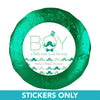 Baby Shower 1.25" Sticker Mustache Bash (48 Stickers)