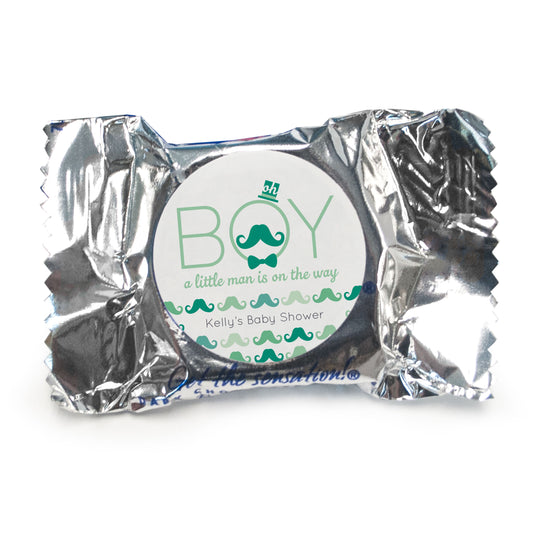 Baby Shower Personalized York Peppermint Patties Mustache Bash - pack of 70