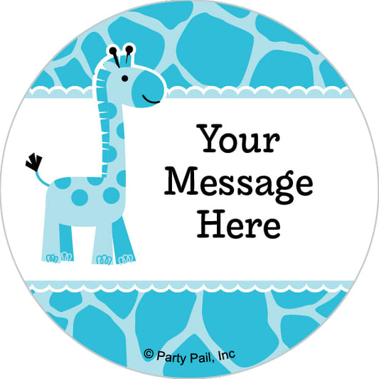 Sweet Safari Boy Personalized 2" Stickers (20 Stickers)