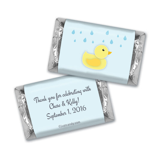 Baby Shower Personalized Hershey's Miniatures Duck Rain Shower