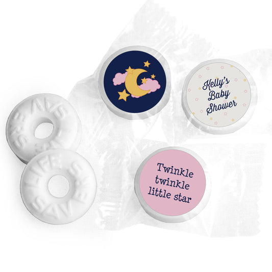 Gender Reveal Baby Shower Personalized Life Savers Mints Twinkle Twinkle Star