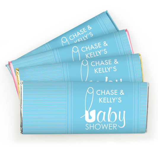 Baby Shower Personalized Chocolate Bar Wrappers Baby Pin