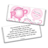 Baby Shower Personalized Chocolate Bar Wrappers About to Pop Balloons