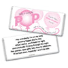 Baby Shower Personalized Chocolate Bar Wrappers About to Pop Balloons