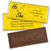 Gender Reveal Baby Shower Embossed It's a Girl Chocolate Bar Bumble Bee