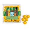 Personalized Baby Shower Jungle Safari Animals Favor Cube with Milk Chocolate Minis