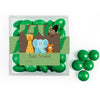 Personalized Baby Shower Jungle Safari Animals Favor Cube with Milk Chocolate Minis