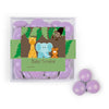 Personalized Baby Shower Jungle Safari Animals Favor Cube with Milk Chocolate Minis