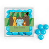 Personalized Baby Shower Jungle Safari Animals Favor Cube with Milk Chocolate Minis