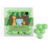 Personalized Baby Shower Jungle Safari Animals Favor Cube with Milk Chocolate Minis