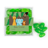 Personalized Baby Shower Jungle Buddies JUST CANDY® favor cube with Jelly Beans