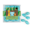 Personalized Baby Shower Jungle Buddies JUST CANDY® favor cube with Jelly Beans