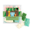 Personalized Baby Shower Jungle Safari Animals Favor Cube with Gummy Bears