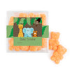 Personalized Baby Shower Jungle Safari Animals Favor Cube with Gummy Bears