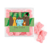 Personalized Baby Shower Jungle Safari Animals Favor Cube with Gummy Bears